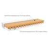 Matelas enfant mousse 16 x 120 x 200 cm - fermeté 4,5/7
