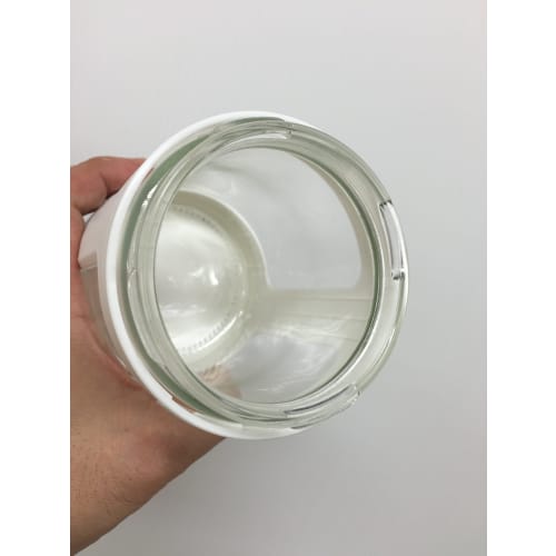 Asvel Glass Seasoning Pot Mini "Forma" White 1130