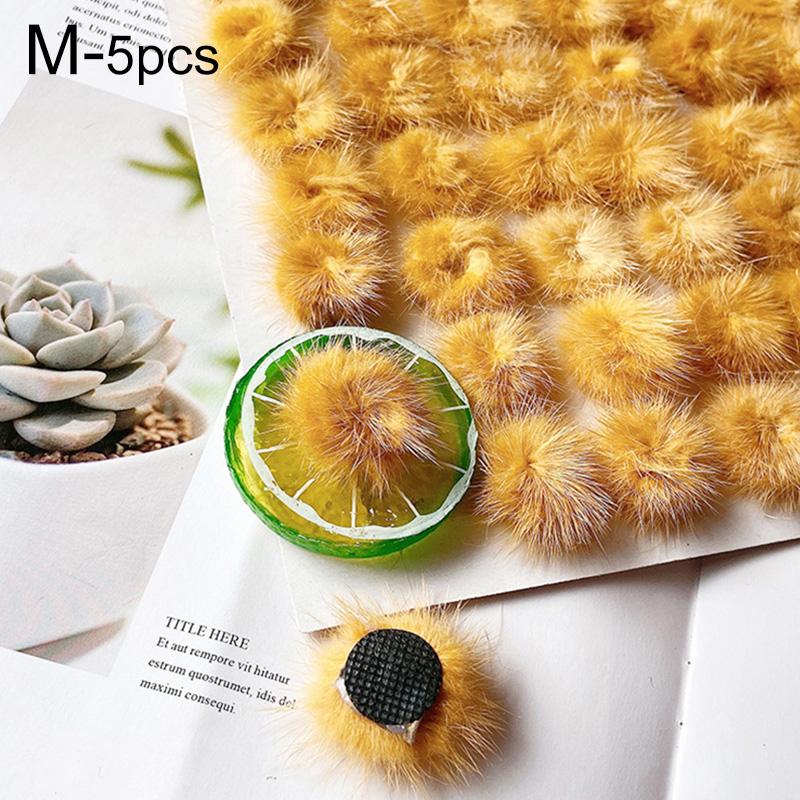 5 шт. пушистый меховой шарик, цветной помпон, искусственный меховой шарик для шапок, обуви, сумок, одежды, украшений, сделай сам, аксессуары для рукоделия