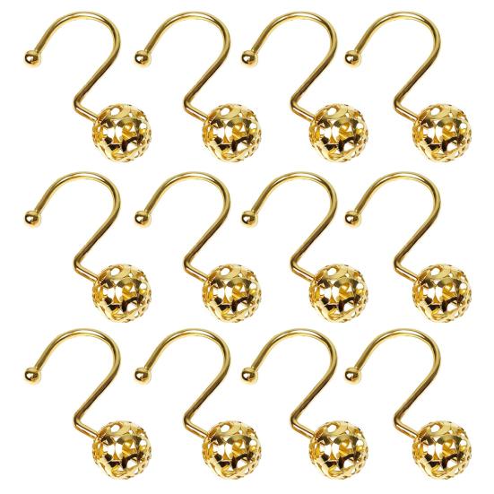 Экологичные прочные подвесные многоразовые крючки для штор для ванной комнаты, аксессуары для ванной комнаты, крючок для занавески для душа