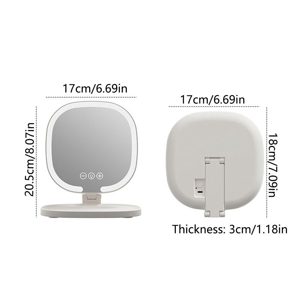 Foldable LED Makeup Mirror Adjustable Portable Cosmetic Mirrors Lighted Desktop Mirrors  Women