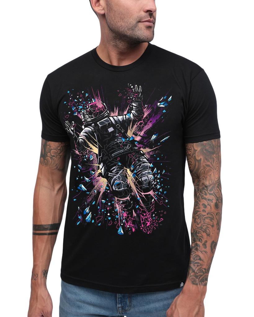 INTO THE AM Графические футболки для мужчин S - 4XL Премиальные цветные футболки с коротким рукавом Психоделические дизайны с астронавтами Высокое качество 50988