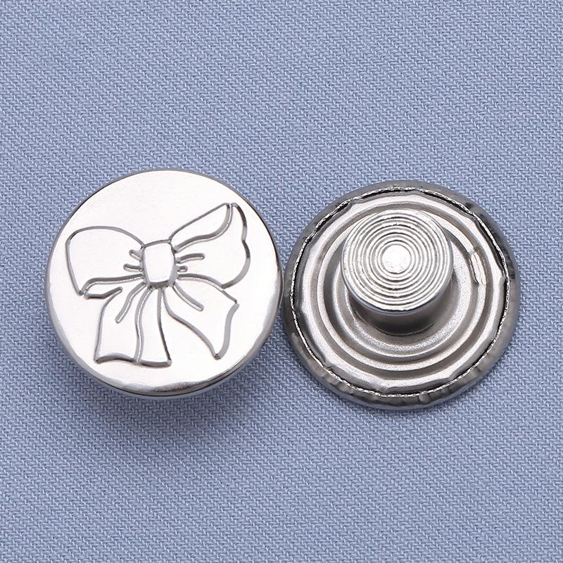 Регулируемые бесшовные металлические пуговицы для джинсовой ткани, съемная утягивающая талию волшебная кнопка