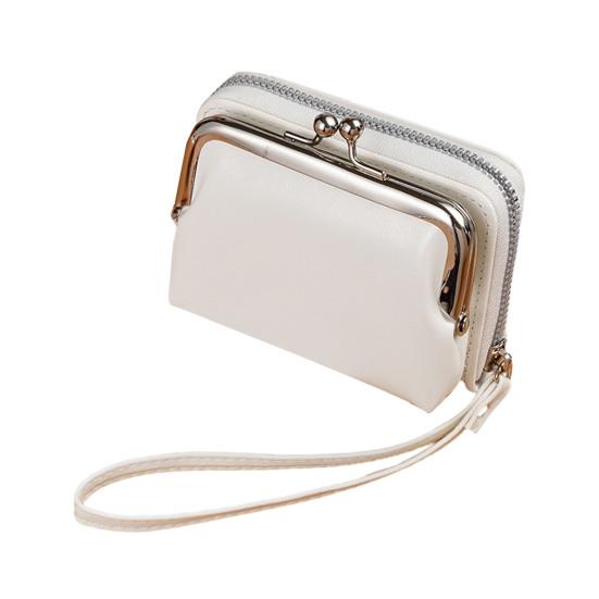 Женский кошелек из искусственной кожи, держатель для кредитных карт, на молнии, портативный, легкий, для путешествий