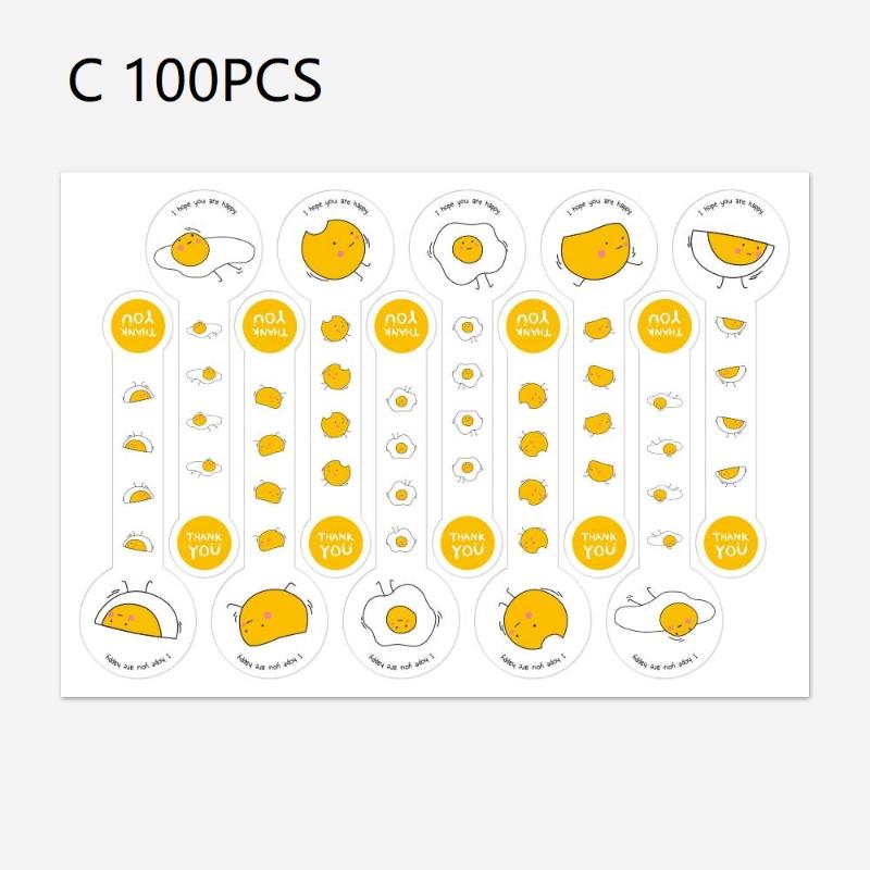 50/100 шт. Новые ручные наклейки Этикетки для продуктов Самоклеящиеся Длинные этикетки Упаковочные запечатывающие наклейки Наклейки для вечеринок Тортов Выпечки