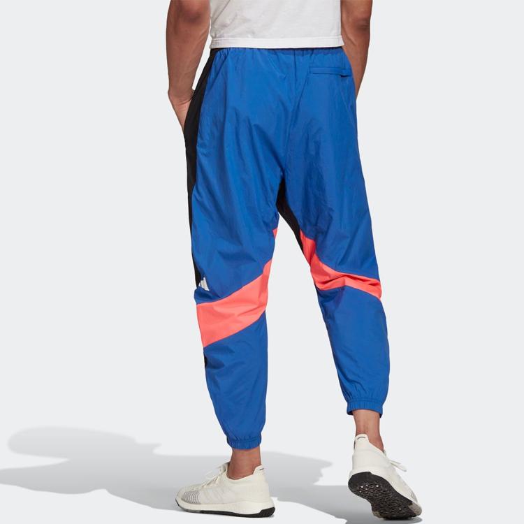 Adidas Городские тканые брюки с зауженными манжетами, мужские штаны, королевский синий GC9913