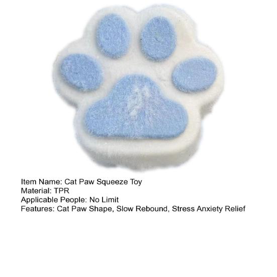 Игрушка-лапка для кошек, медленный отскок, мягкая TPR, снятие стресса, тревожности, портативная, для детей, подростков, взрослых, красочная, сжимающая лапку питомца, сенсорная игрушка-фиджет