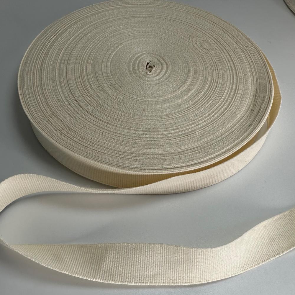 Gift Packaging Ribbon 50m Long and Wide Ivory Color Encrypted Ribbed Ribbon Beige High-end Horizontal Woven Ribbon 2cm 3cm 4cm 5cm Threaded Tape