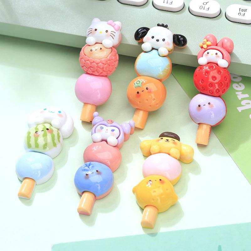 Милая мультяшная заколка для волос из фруктовой смолы для девочек