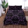 Gothic Bats Black Duvet Cover Set King Queen Double Full Twin Single Size Duvet Cover Pillow Case Bed Linen Set