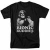 Футболка The Six Million Dollar Man Bionic Buddies Мужская Лицензированная Классическое ТВ Черная