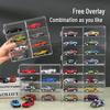 Stackable Diecast Car Display Case: Transparent Acrylic Shelf for Hot Wheels Models