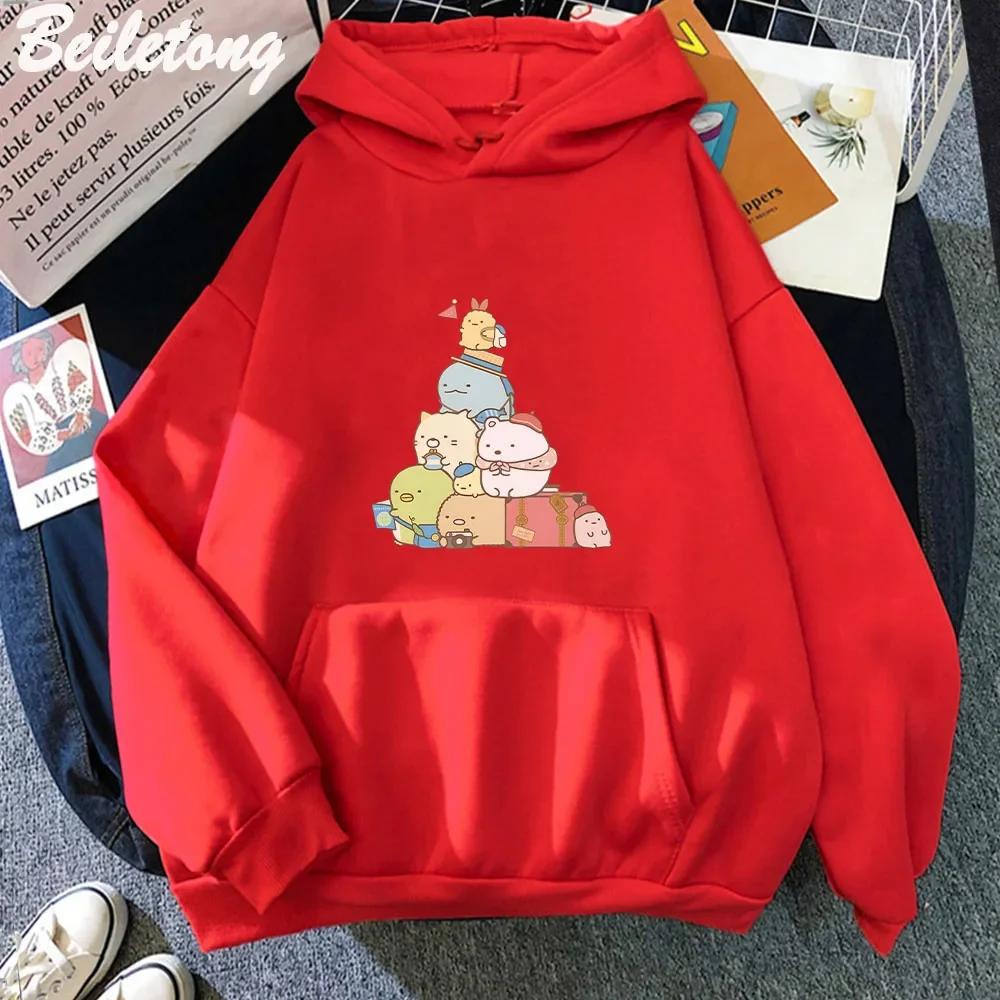 Толстовки Sumikko Gurashi Y2k Одежда Женские Графические Толстовки Эстетичная Графика Каваи Женская Толстовка для Мужчин Одежда