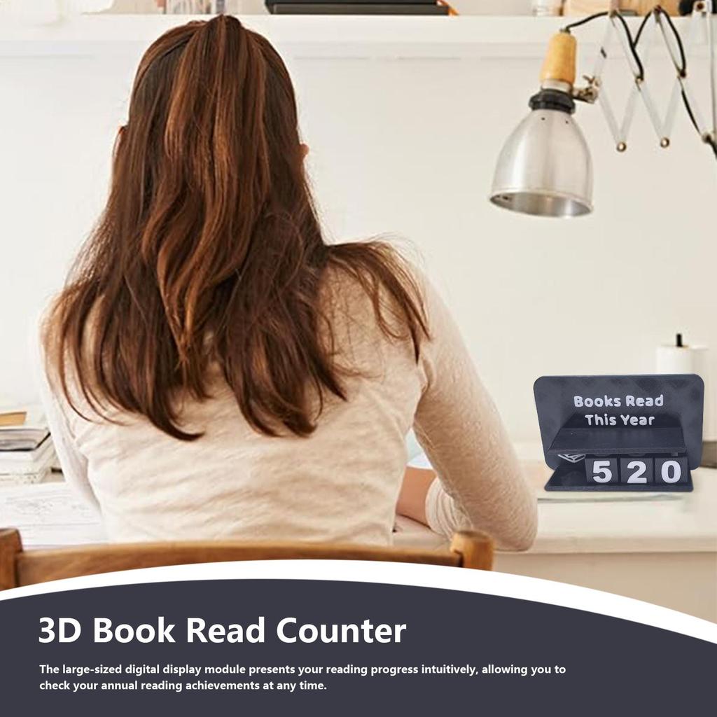 Book Counter Sign Reading Goal Number Books Read This Year Counter Home Decor For Bookshelves Lovers Women Farmhouse Living Room