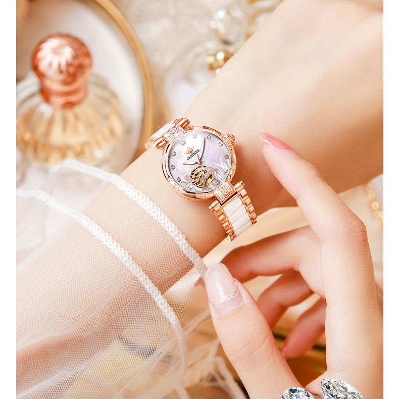 OUPINKE Брендовые часы Модный бренд Diamond Elk Автоматические механические водонепроницаемые женские часы Женские часы