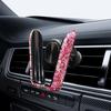 Автомобильный держатель для телефона, зажим для вентиляционного отверстия автомобиля, универсальный, со стразами, миниатюрный регулируемый держатель для мобильного телефона.