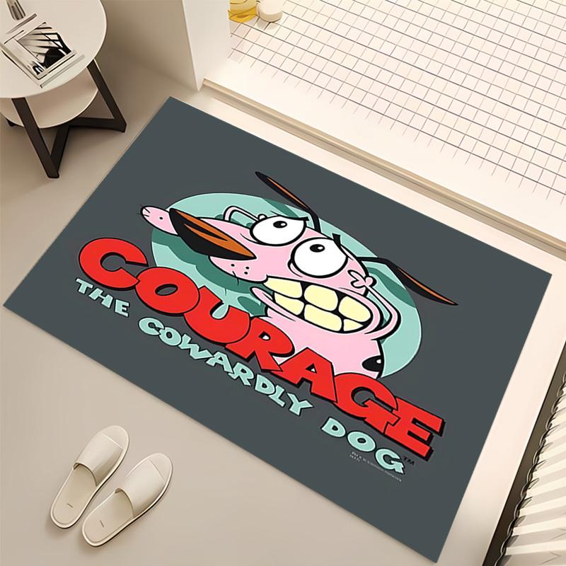 1pc Courage the Cowardly Dog1 Print Area Rug - Soft, Washable Non-Slip Indoor Mat, Living Room, Home Office Decorative Rug,Office Decorative