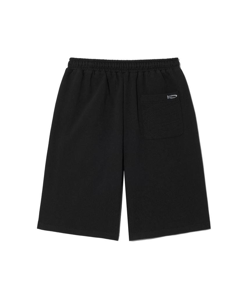 PHYPS MOTORCYCLE Honda Original Wing Logo Bermuda Sweat Pants_Black