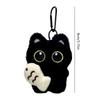 Cute Plush Cat Keychain Soft Animal Pendant Fashion Key Ring Lovely Bag Hanging Decor Portable Accessories for Purse Backpack