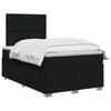 Box Spring Bed with Mattress Black 120 x 190 cm Fabric