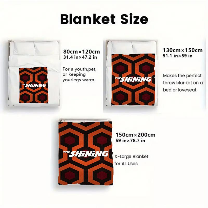The Shining 2D Flat Pattern Flannel Blanket High quality All Seasons Warmth and Comfort Perfect for Christmas Gifts.MMT0918475