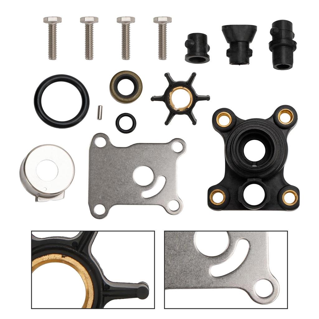 Комплект крыльчатки водяного насоса для подвесного мотора Johnson Evinrude 8-15 л.с. с корпусом 18-3327