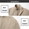 Men's Spring-Autumn Sports Windbreaker: Stand Collar, Cycling/Running Lightweight Jacket, Outdoor Casual Top.