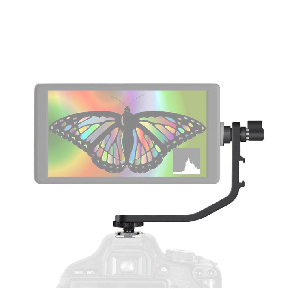 DSLR Camera Video Monitors Arm Shoe Mount L Bracket for FEELWORLD F5 F6 F6S S55 FW567 FW568