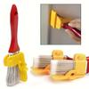 Handheld Paint Edge Roller Kit - Red and Yellow, Synthetic Bristles, Suitable for Indoor and Outdoor Walls and Ceilings, Wall Paint Bristle Roller