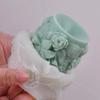 Silicone Cylindrical Candle Mould Rose Resin Mold Soap Flowers Cylinder Candle Mold  Candle Making