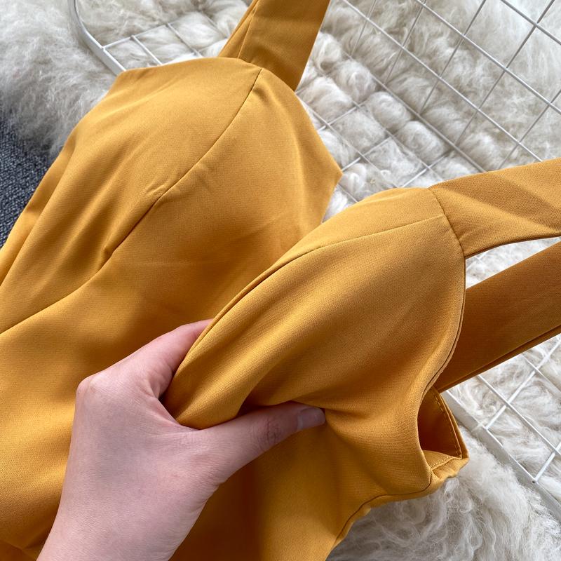 Винтажное платье в стиле 2024 года с V-образным вырезом, открытой спиной, однотонное, приталенное, длинное