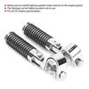 Pair of Motorcycle Foot Pegs Clamp Footrest Mount for 1in Engine Crash Bar Guard