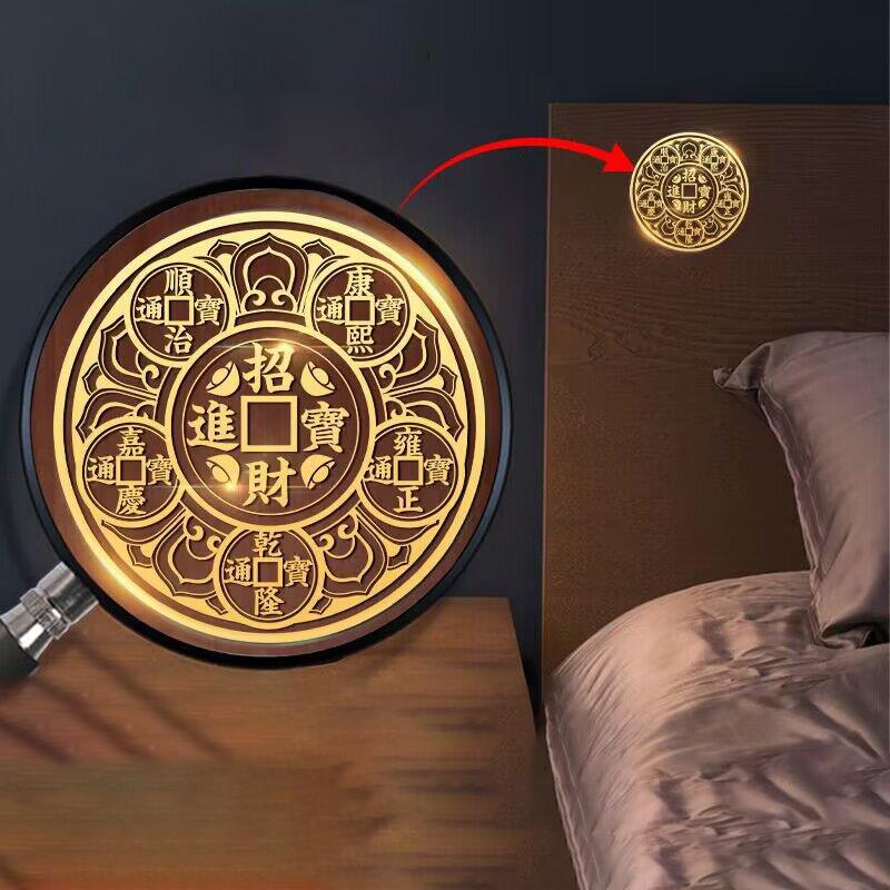 Деньги пяти императоров по фэн-шуй растворяют восемь триграмм, металлические наклейки, декор
