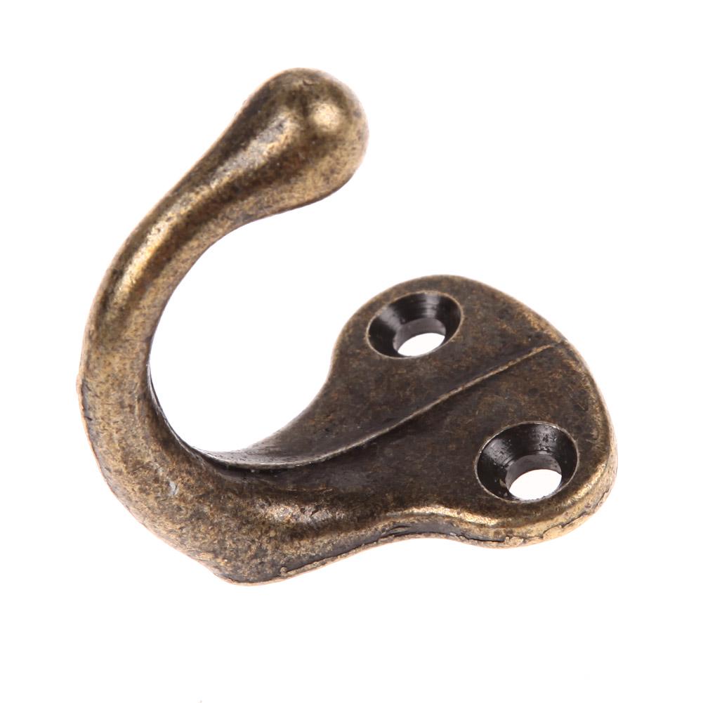 Vintage Coat Hooks Zinc Alloy Cloth Coat Bag Hat Hanging Hooks Clothes Hook for Key Towel Bags Hat