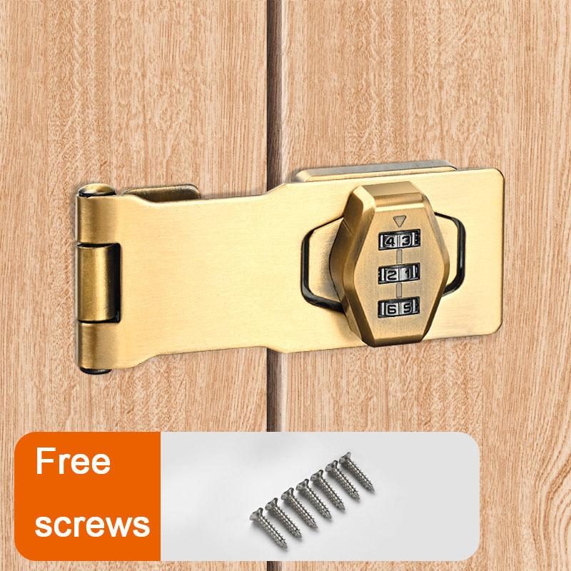 Mechanical Password Lock Household Password Lock Rotary Hasp Locks Keyless for Garden Interior Mailbox Bathroom Pet Doors