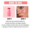 Jelly Tint Facial Blusher Lipstick Long Lasting Moisturized Beauty Matte Cheek Contour Sticker Rouge Korean Makeup New