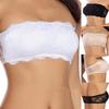 Fashionable Women Bra Solid Color Sexy Hollow Lace Lingerie Strapless Invisible Anti-glare Bra