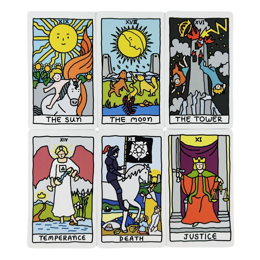 Lucky Tarot Cards Of Rider A 78 Messages Deck Oracle English Visions Divination Edition Borad Playing Games