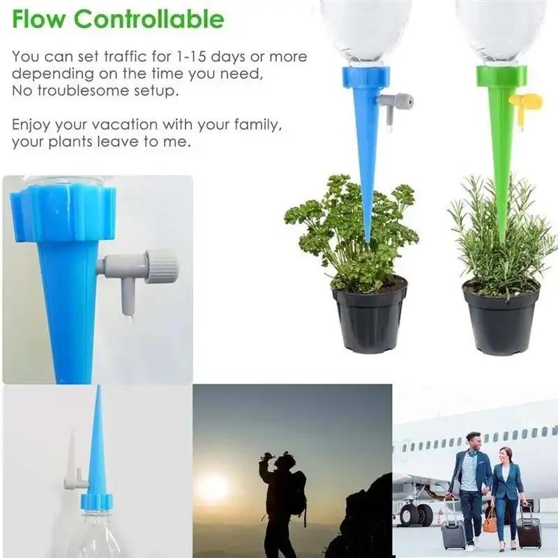 Automatic Drip Irrigation System Self Watering Spike for Flower Plants Greenhouse Garden Adjustable Auto Water Dripper Device