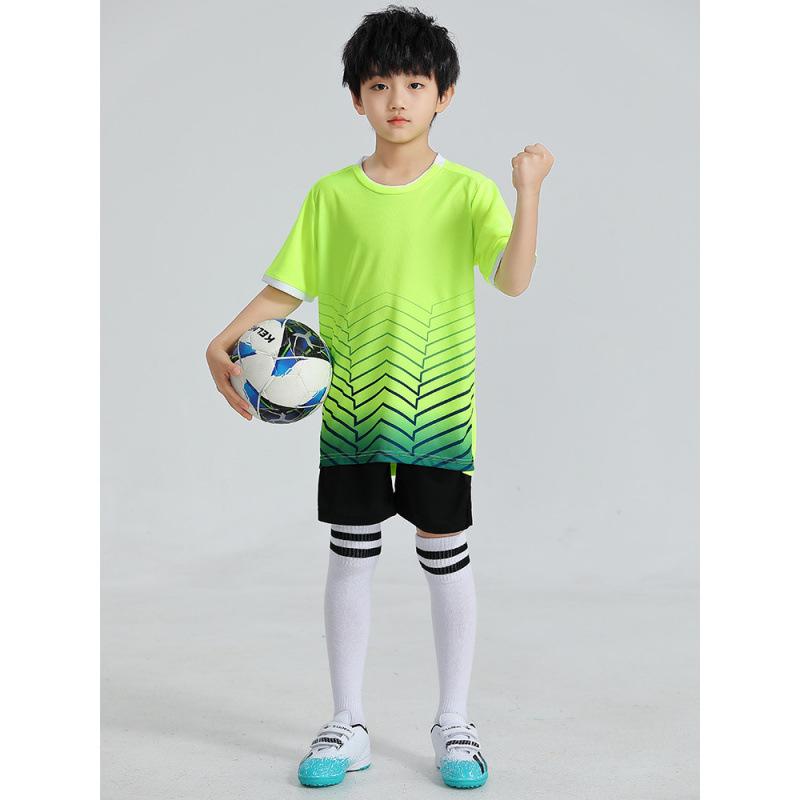 Children'S Football Jersey Set Summer Boys' Badminton Jersey Quick-Drying Primary School Students' Sports Competition Training Clothing