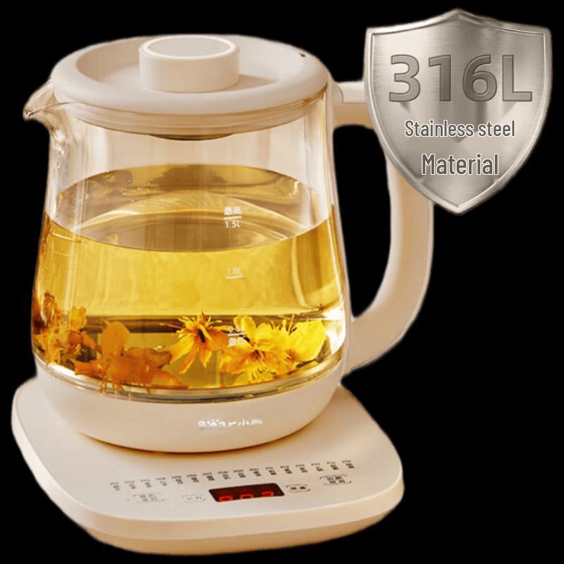 Bear 1.5L Multi-function Glass Wellness Kettle CN plug (adapter included)