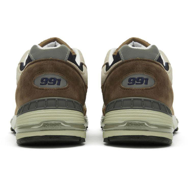 New Balance 991 Сделано в Англии Капучино Мужские кроссовки Коричневые Темно-коричневые Тан M991SBN