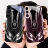 Серый чехол для телефона из стекла с узором золотого дракона Для Samsung S26 S22 S8 9 10 S20 Ultra S21 Pro S22 Plus S23 FE S24Ultra S25 Edge S24+