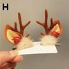 20 Pairs Hair Ball Christmas Antler Deer Ear Hairpins Hair Clip Hair Accessories Christmas Headbands Christmas Gift For Kids