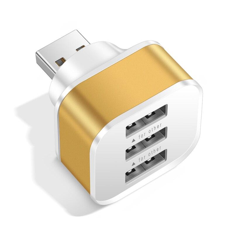 3 In 1 USB Extender USB HUB Quick Charge USB Splitter Multiple Interface Car USB Expander For Phone Tablet Laptop Charge Adapter