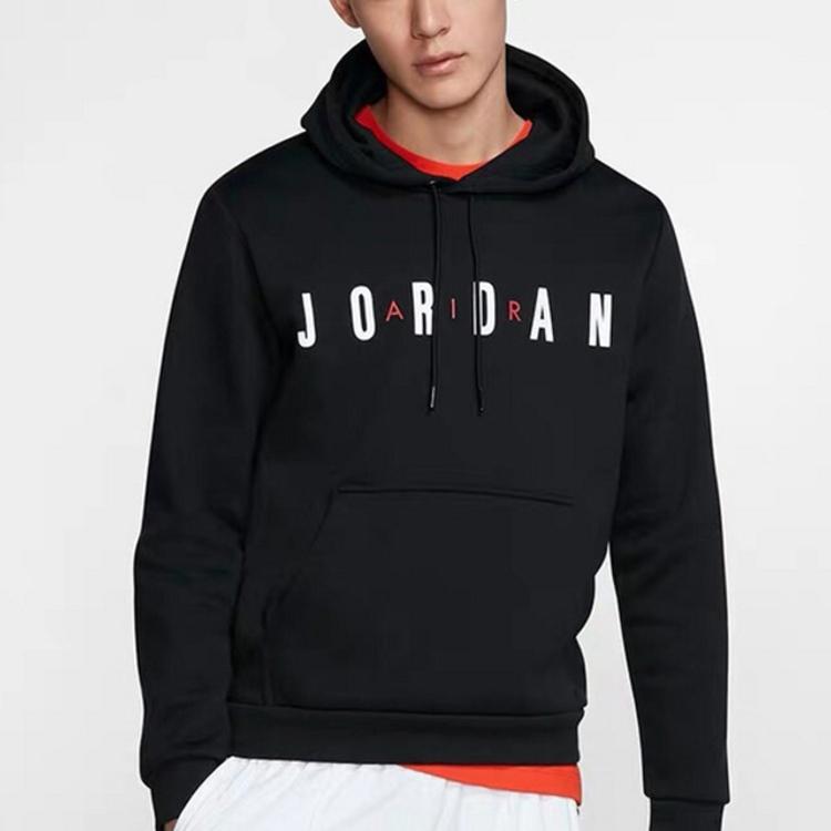Jordan Спортивная повседневная толстовка с принтом алфавита, мужская толстовка с капюшоном, черная DC9091-010