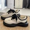 Женская обувь спортивная черная женская обувь высокие на платформе спортивные кроссовки на шнуровке новинка весна мода 2024 дизайнерские тенденции