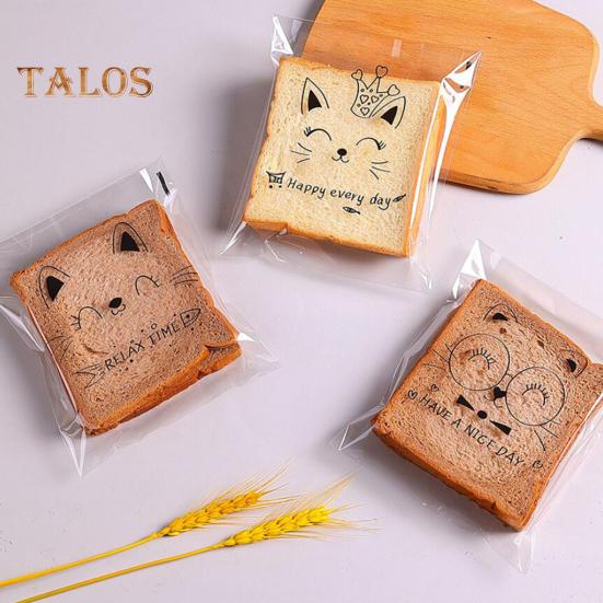 100 шт. сумки для конфет, экологически чистые многофункциональные пищевые утилиты, милые животные, домашние сумки для булочек с ананасом, кухонные принадлежности