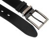 Wide leather belt PTN PS-05M-95-3569 Black