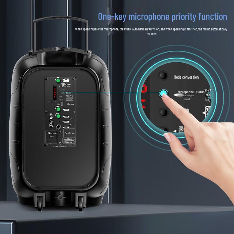 Soaiy A89 12-дюймовая уличная Bluetooth-колонка для караоке